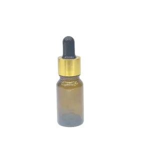Amber Glass Serum Bottle Gold